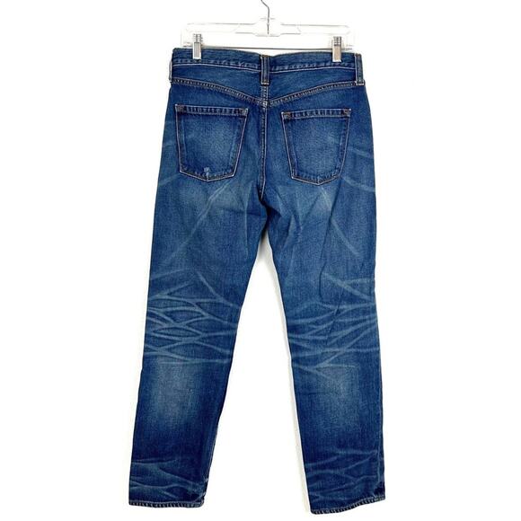 J.Crew Women’s Jeans Faded Medium Wash Mid-Rise Classic Straight Leg Size 26 - Picture 2 of 8